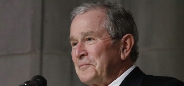 George W. Bush made a call for pandemic unity & Donald Trump whined about it