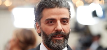 Oscar Isaac wore a mask and a Joe Biden hat & people are upset about it, ugh