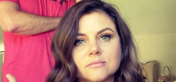 Tiffani Thiessen and her husband celebrate their kids going away for the weekend