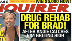 Enquirer: Is Angelina forcing Brad into rehab for his reefer addiction?