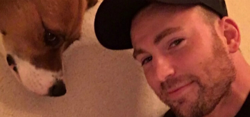 Who’s thirstier in these shirtless selfies: Chris Evans or Dodger?