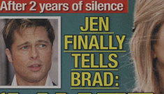 Jennifer Aniston probably didn’t tell Brad Pitt she hated him