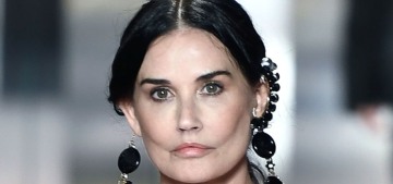 Demi Moore walks the pandemic runway for the first time for the Fendi show in Paris
