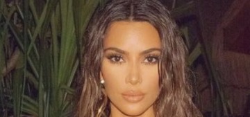 Kim Kardashian & her kids had Covid-19 last fall, just after her big b-day trip