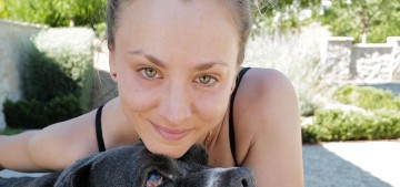 Kaley Cuoco adopted a ‘ginormous’ senior dog, a mastiff named Larry