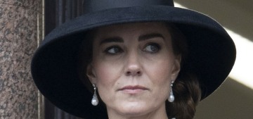 Duchess Kate repeated a McQueen at the Cenotaph in the Queen’s absence