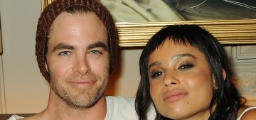 Chris Pine & Zoe Kravitz went out to dinner without their respective partners