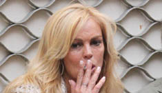 Dina Lohan introduces her cracked-out shoe line “Shoe-Han”
