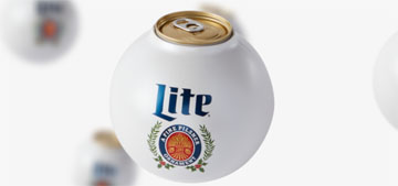 Miller Lite is selling ornaments you can drink beer out of, because why not