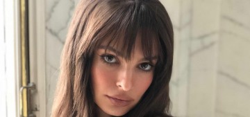 Emily Ratajkowski got bangs again, possibly clip-ins: love them or hate them?