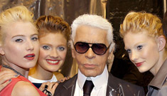 Karl Lagerfeld: only fat, potato chip-eating moms hate thin models