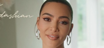 Kim Kardashian shows off her minimalist cream home to Vogue & the video is bonkers