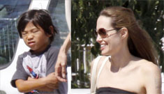 Brad Pitt & Angelina Jolie’s kids are running amok, plus “triangle” drama