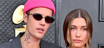 Justin Bieber & Hailey Baldwin looked sad and try-hard at the 2022 Grammys