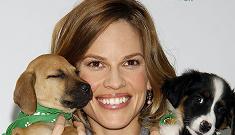 “Hilary Swank: expert at posing with adorable puppies” morning links