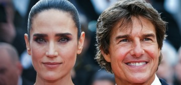 Jennifer Connelly looked severe in Louis Vuitton at the Cannes ‘Top Gun’ premiere
