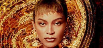 Beyonce shows off jagged baby bangs in a fresh British Vogue editorial