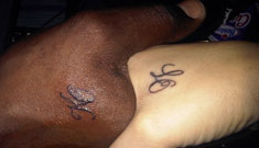 Khloe Kardashian, Lamar Odom get matching hand initial tattoos for each other