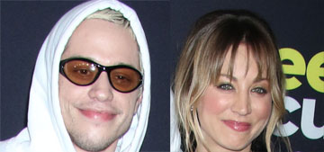 Kaley Cuoco makes fun of Pete Davidson for wearing a hoodie to their premiere