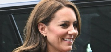 Princess Kate wore vintage Chanel & too-long trousers for a Coach Core event