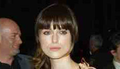Keira Knightley and her helmet mullet at the Atonement premiere
