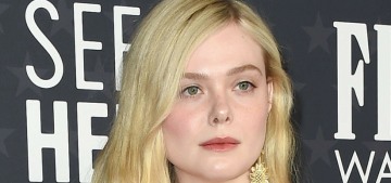Elle Fanning in McQueen at the Critics’ Choice: glamorous & cute?