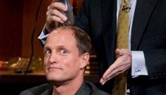 Stephen Colbert shaves Woody Harrelson’s head for the troops