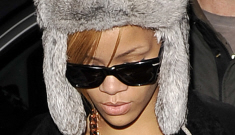 Rihanna is spotted with mysterious lump above her eye