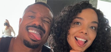 Tessa Thompson went to couples therapy in character with Michael B. Jordan