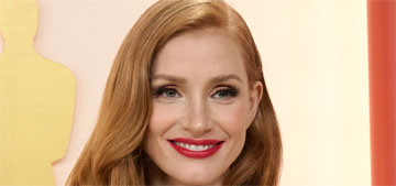 Jessica Chastain wore Gucci at the Oscars and was the only celebrity in a mask