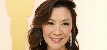 Michelle Yeoh wore Dior & diamonds to pick up her first Best Actress Oscar