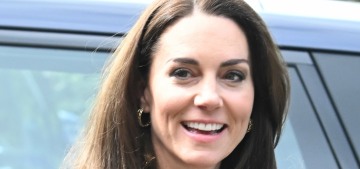 Princess Kate made an empty-handed visit to a Windsor baby bank today