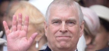Prince Andrew got to wear his Order of the Garter robe & regalia at the Chubbly