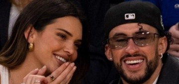 Kendall Jenner & Bad Bunny looked coupled-up at the NBA Playoffs