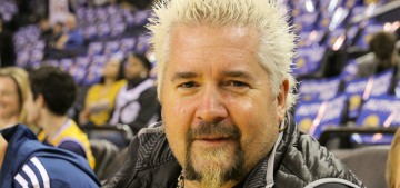 Guy Fieri shook hands with Donald Trump at this weekend’s UFC fight