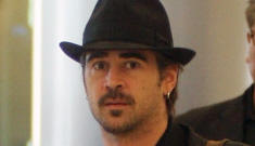 Colin Farrell & girlfriend go on vacation without 7-week-old baby Henry