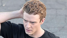 Justin Timberlake is growing out his boy band curly hair