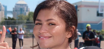 Zendaya and Tom Holland visited an Oakland middle school basketball event