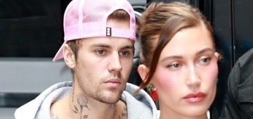 Hailey & Justin Bieber did not coordinate for her big Krispy Kreme-Rhode launch