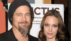Brad & muu-muu-clad Angelina bring Maddox to ‘Invictus’ premiere
