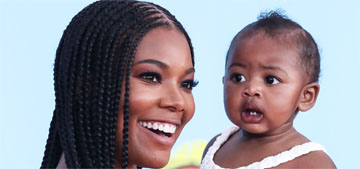 Gabrielle Union used to give out cards on flights apologizing for her baby crying