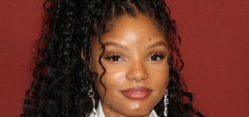 Halle Bailey, 23, appears to be far along in her first pregnancy