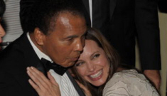 Angelina Jolie gets drunk with Muhammad Ali, criticizes Darfur policies