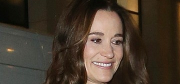 Pippa Middleton stepped out in a lace Self Portrait dress: Christmasy & cute?