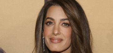 Amal Clooney wore a bright yellow gown to ‘The Boys on the Boat’ premiere