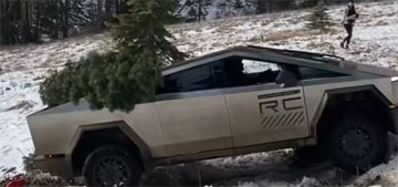 National Forest Service posts a video of a Ford towing a Cybertruck stuck in the snow