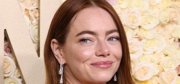 Emma Stone wore Louis Vuitton to pick up a Golden Globe for ‘Poor Things’