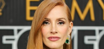 Jessica Chastain wore a chartreuse Gucci to the Emmys: amazing?