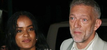 Vincent Cassel stepped out at Paris Fashion Week with new girlfriend Narah Baptista