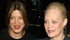 Tori and Candy Spelling retract the claws and celebrate holidays together